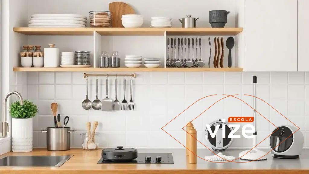 gadgets para facilitar a limpeza e organização da cozinha