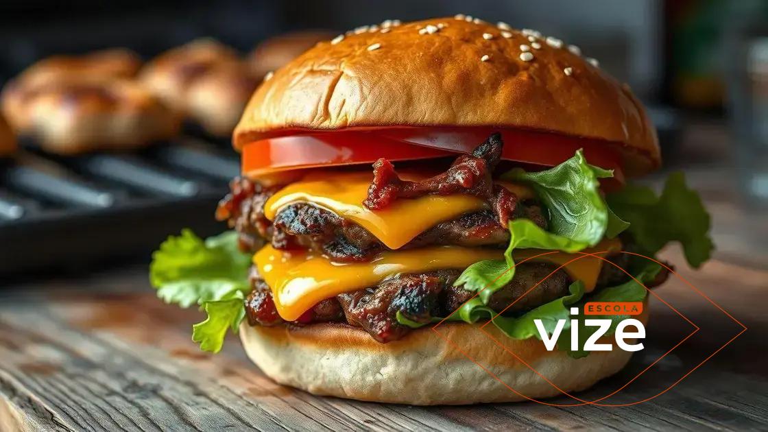 Hambúrguer gourmet caseiro estilo americano: descubra o segredo do sabor irresistível