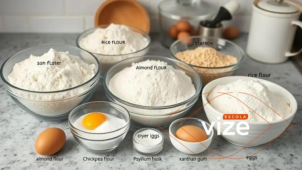 ingredientes básicos para receitas sem glúten caseiras