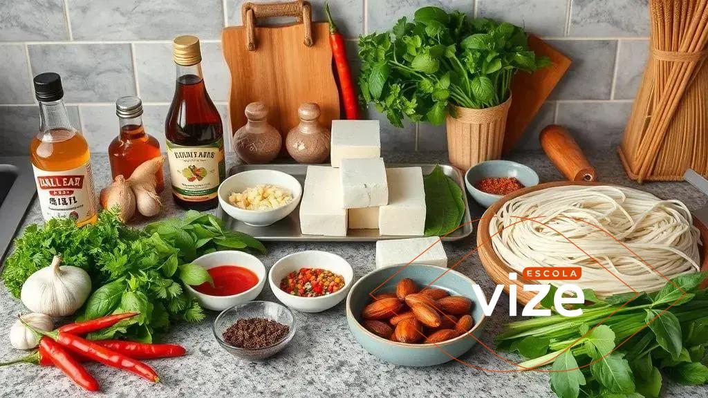 Ingredientes essenciais para street food asiática em casa