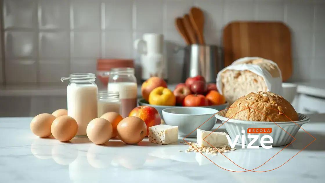 Receitas rápidas de café da manhã com 3 ingredientes